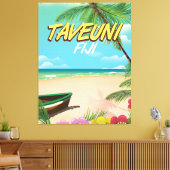タベウニ フィジー 旅行ポスター キャンバスプリント (インサイチュ (リビング))