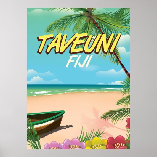 タベウニ フィジー 旅行ポスター ポスター (正面)