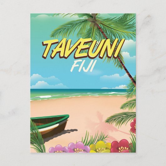 タベウニ フィジー 旅行ポスター ポストカード (正面)