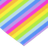 タベルクロウストライプレインボー テーブルクロス (アングル)