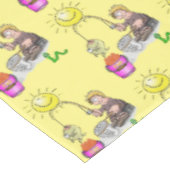 タベルクロスイエローフィッシャーマンフィッシュサン テーブルクロス (アングル)