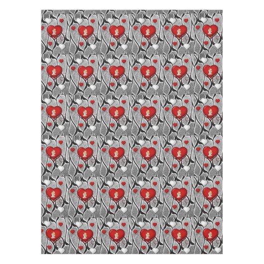 タベルクロスバレンタインデエンジェル テーブルクロス (正面)