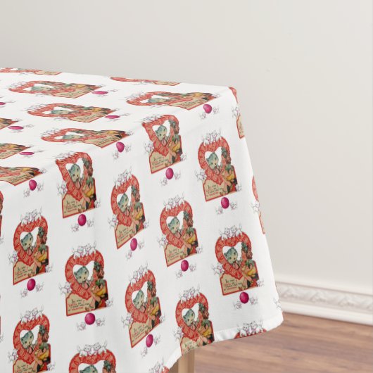 タベルクロスバレンタインデー子猫 テーブルクロス (インサイチュ)