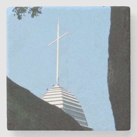 タベルナクルクロス – Martha's Vineヤード ストーンコースター (正面)