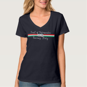 タベルナクルスの女性のVネック饗宴イタリアTee Tシャツ