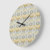 タペストリーのロゼットII ラージ壁時計 (傾斜)