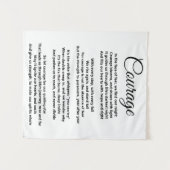 タペストリーの勇気の詩 タペストリー (正面(横))