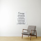 タペストリーの勇気の詩 タペストリー (インサイチュ)