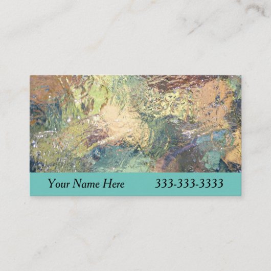 タペストリーの平和な自然の土の音色自然 名刺 (正面)