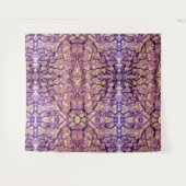 タペストリーの抽象的な絵画、赤すみれ色の洞察力 タペストリー (正面(横))