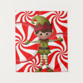 タペストリークリスマス小妖精や小人 タペストリー (正面)