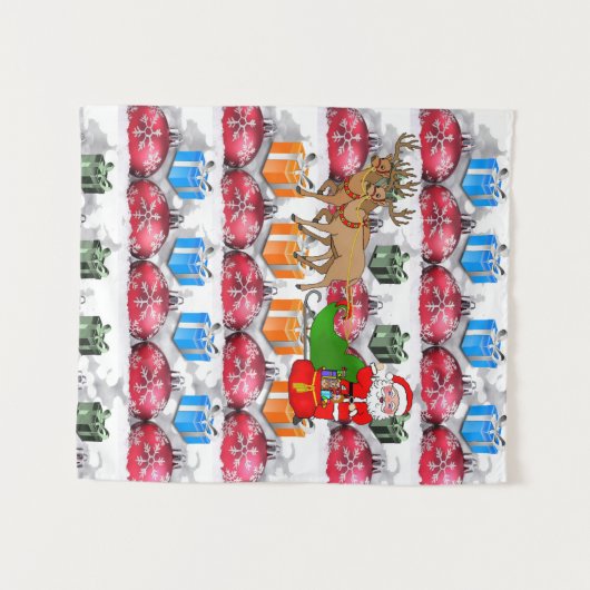 タペストリークリスマス タペストリー (正面(横))