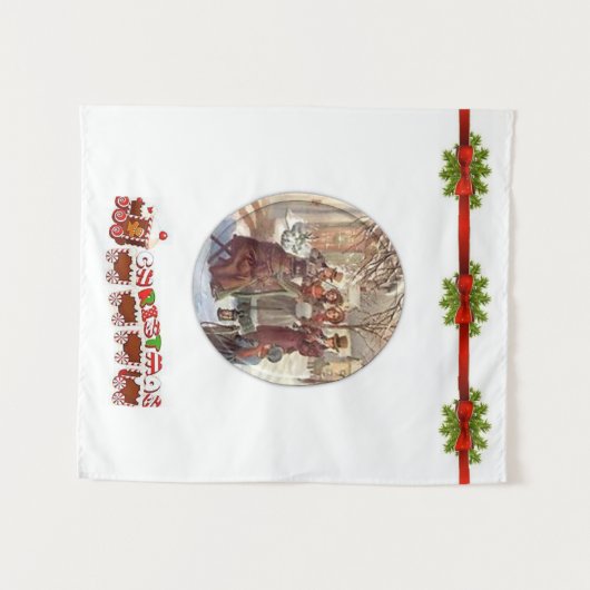 タペストリークリスマス タペストリー (正面(横))