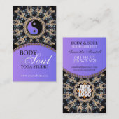 タペストリージェムズニューエイジヨガビジネスカード 名刺 (正面/裏面)