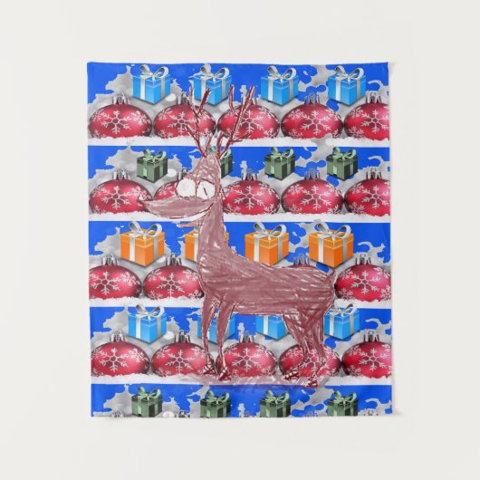 タペストリースクリスマストナカイ タペストリー (正面)