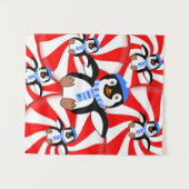 タペストリースクリスマスペンギン タペストリー (正面(横))