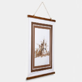 タペストリースペインの – 城 吊り下げ型タペストリー (傾斜あり)