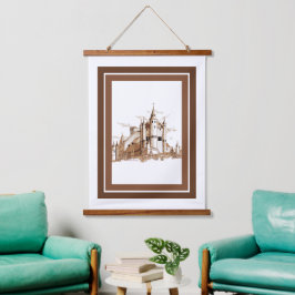 タペストリースペインの – 城 吊り下げ型タペストリー