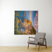 タペストリーフラワーズサンセットシンクテレーイタリアコースト タペストリー (インサイチュ(横))