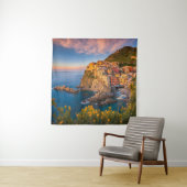 タペストリーフラワーズサンセットシンクテレーイタリアコースト タペストリー (インサイチュ)