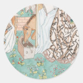 タペストリーフランスのエンベロープステッカー ラウンドシール (正面)
