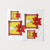 タペストリーポインセチア タペストリー (正面(横))