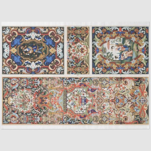 タペストリーポートレートデクページ紙 薄葉紙 (正面)