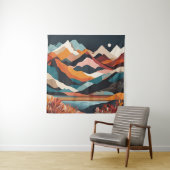 タペストリーモダンアートマウンテンズムーン自然アート タペストリー (インサイチュ)