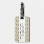 タペストリーロゼットII ラゲッジタグ (裏面縦)