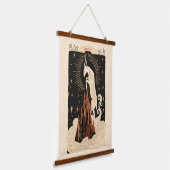 タペストリー山羊座シナ〔占星術の〕十二宮図アート 吊り下げ型タペストリー (傾斜あり)