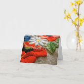 タペストリー詩のグリーティングカード カード (黄色い花)