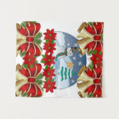 タペストリー雪だるま タペストリー (正面(横))