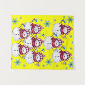 タペストリー雪だるま タペストリー (正面(横))