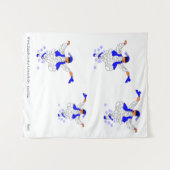 タペストリー：ギリシャのエブソン踊り タペストリー (正面(横))