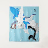 タペストリー：サメの世界 タペストリー (正面)