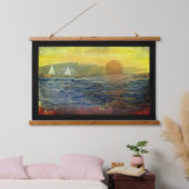 タペストリー - 地平線上の帆船 (寝室)