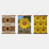 タペストリー(木の上) – ひまわりトリプチチ 吊り下げ型タペストリー (トリプル)