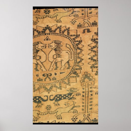 タペストリー,西アジア, 7-8世紀 ポスター (正面)