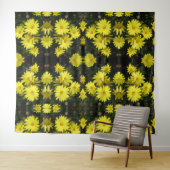 タペストリー – 黄デイジー (インサイチュ(横))