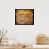 タペストリー、1720年代(テキスタイル) ポスター (キッチン)