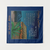 タペストリーHapestry Sukkotヘブライ語バイブル・バース タペストリー (正面(横))