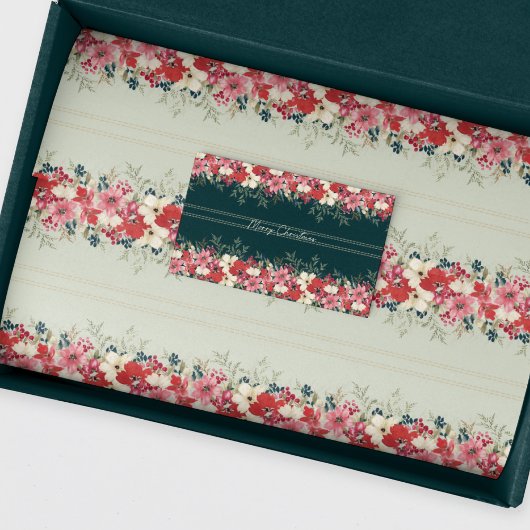 タペストリ伝統的スのクリスマス植物学の休日 薄葉紙