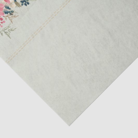 タペストリ伝統的スのクリスマス植物学の休日 薄葉紙 (詳細)