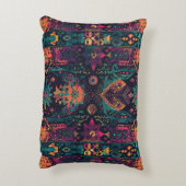 タペストリ鮮やかマンダラアクセント枕 アクセントクッション (裏面(縦))