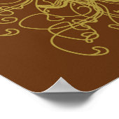 タペテ – ヴィンテージバロックスタイルイラストレーション ポスター (角)