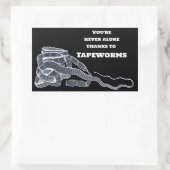 タペワームとあなたとは 長方形シール (バッグ)