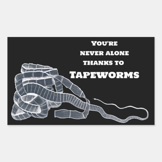 タペワームとあなたとは 長方形シール (正面)