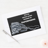 タペワームとあなたとは 長方形シール (封筒)