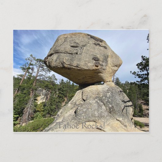 タホの岩石！ ポストカード (正面)