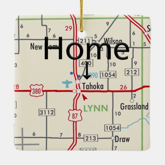 タホカTXマップ セラミックオーナメント (裏面)